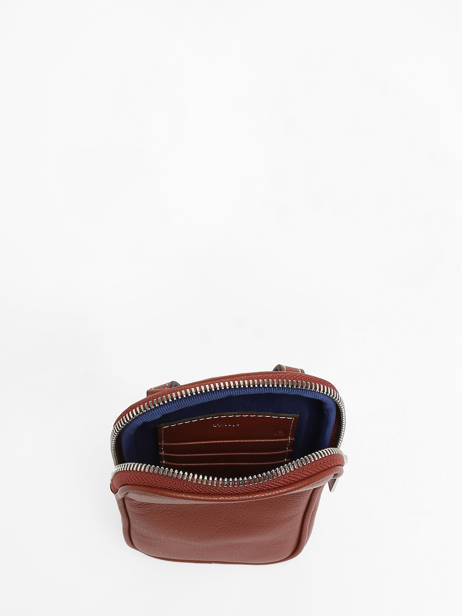 Leather Emile Phone Case Le tanneur Brown emile TMIL3B40 other view 3