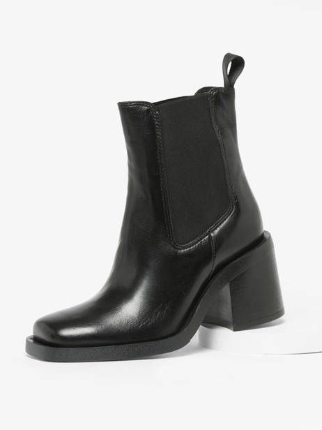 Chelsea Boots à Talon En Cuir Mjus Noir women T77204 vue secondaire 1