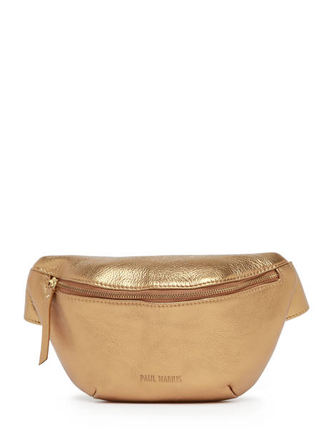 Leather La Banane Belt Bag Paul marius Gold vintage BANANE