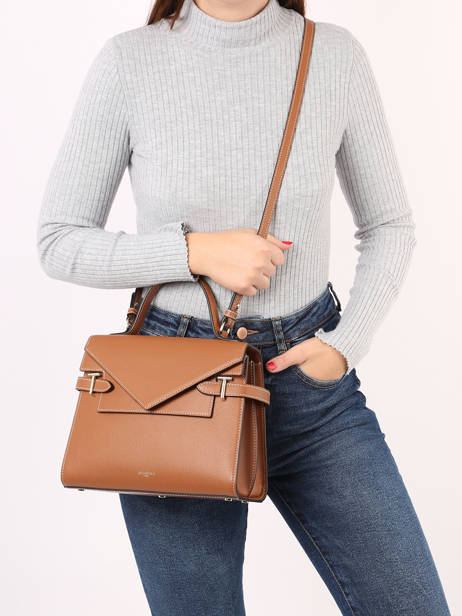 Medium Grained Leather Emilie Shoulder Bag Le tanneur Brown emily TEMI1014 other view 1