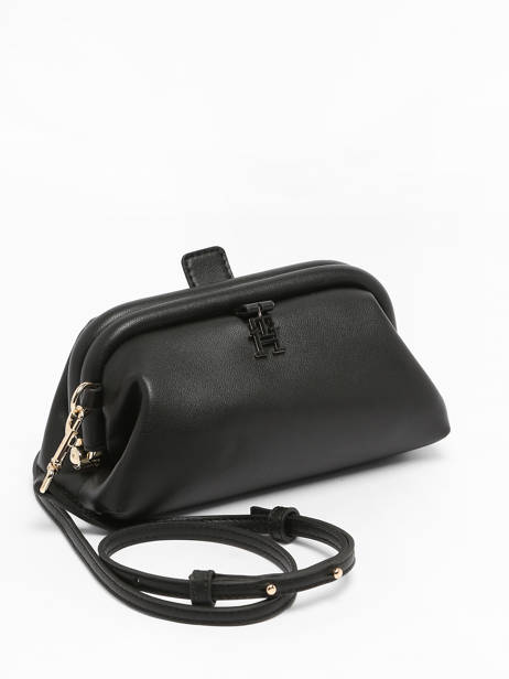 Sac Bandoulière Th Feminine  Polyester Recyclé Tommy hilfiger Noir th feminine  AW15249 vue secondaire 2