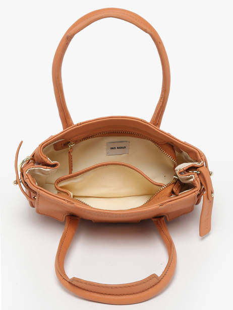 Leather Madeleine S Art Déco Crossbody Bag Paul marius Brown la suite art deco MADEXART other view 3