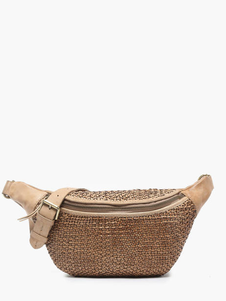 Sac Banane Biba Beige leather BRI5L