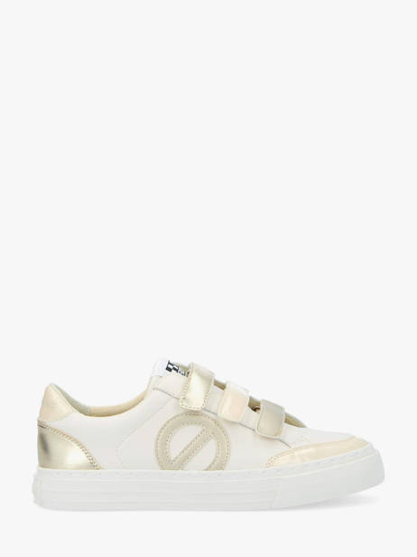 Sneakers Velcro En Cuir No name Blanc women GLIR0474