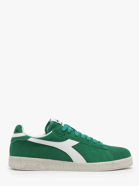 Sneakers Game Low Suede Wax In Leather Diadora Green unisex 181202