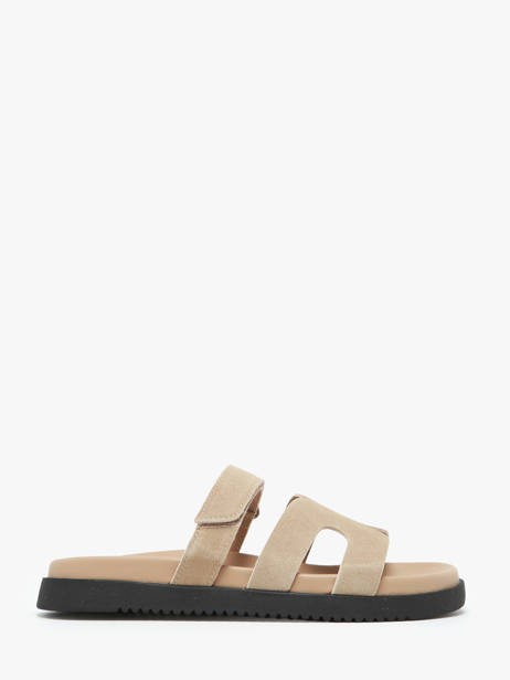 Slippers Missile In Leather Steve madden Beige women 11003028