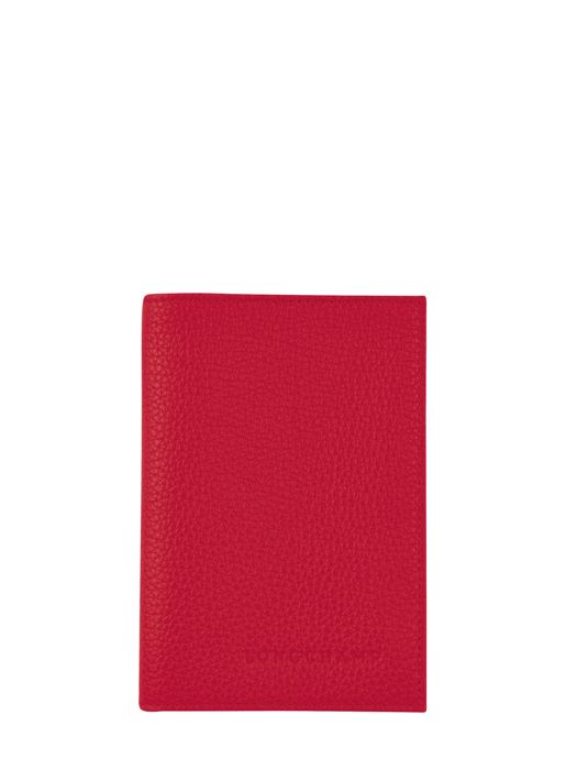 Longchamp Le foulonné Passport cover Red