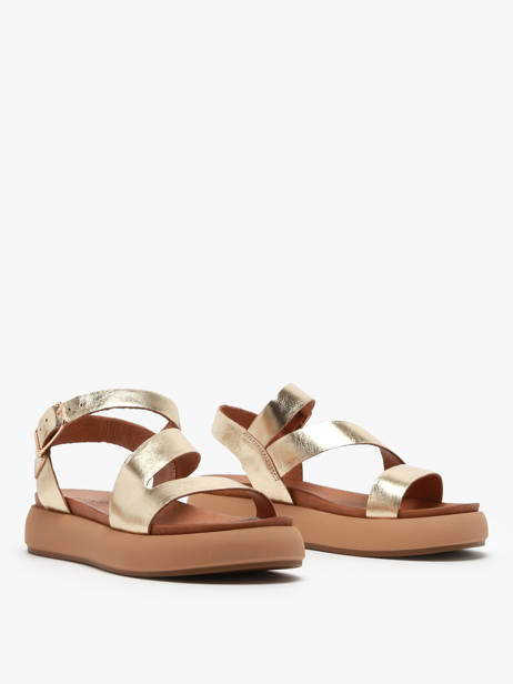 Sandals In Leather Inuovo Gold women A96001 other view 2