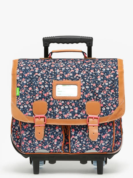 2-compartment Wheeled Satchel Tann's Multicolor les fantaisies f 43269