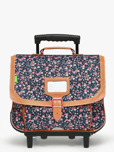 2-compartment Wheeled Satchel Tann's Multicolor les fantaisies f 42269