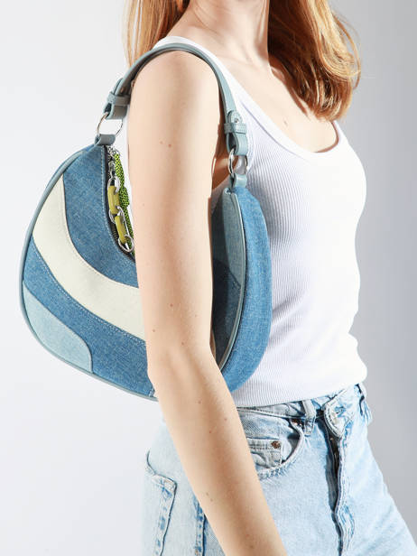 Shoulder Bag Denim Cotton Miniprix Blue denim A151 other view 1