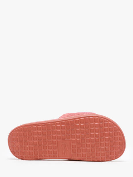 Claquettes Lacoste Orange women 7CFA0017 vue secondaire 3