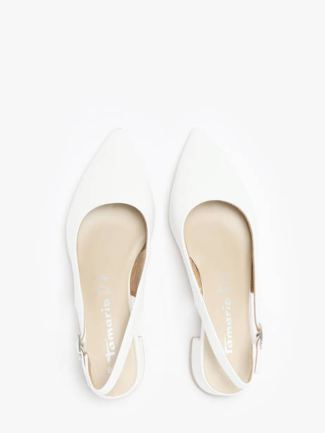 Escarpins Avec Brides En Cuir Tamaris Blanc women 42 vue secondaire 3