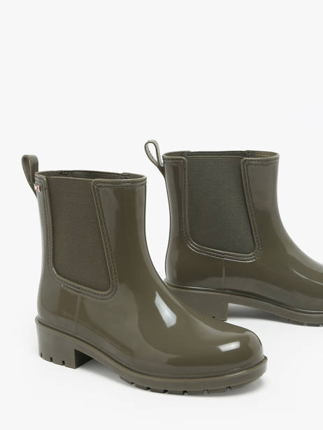 Rain Boots Tommy hilfiger Green women 8213BDS other view 2