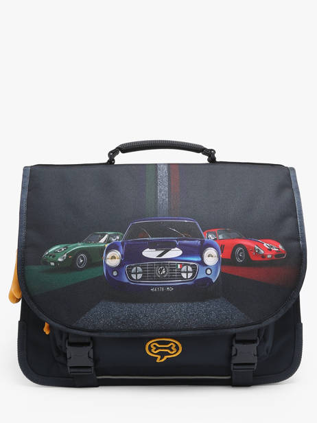 Cartable Cedar 2 Compartiments Stones and bones Noir boys B