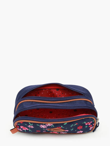 Trousse 2 Compartiments Snowball Bleu liberty 46311 vue secondaire 1