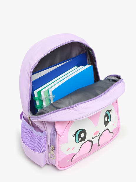 Mini Backpack Miniprix Violet animal 608 other view 3