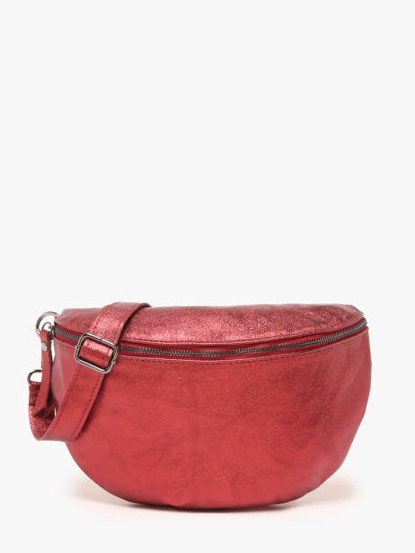 Sac Banane Nine Cuir Milano Rouge nine NI21123