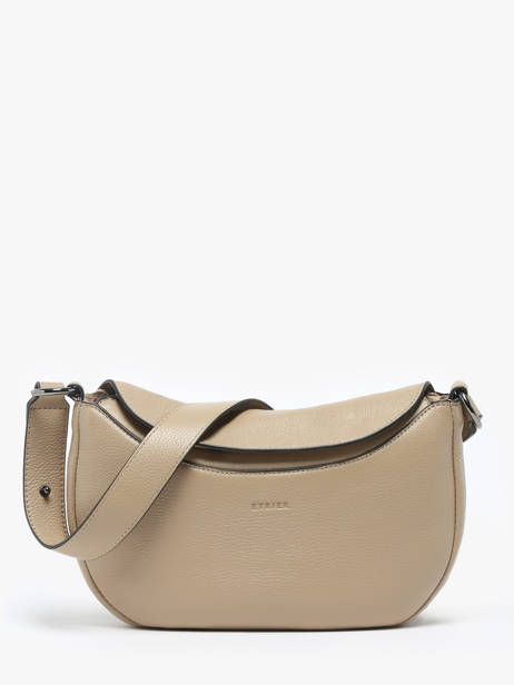 Crossbody Bag Manege Leather Etrier Beige manege EMAN077M