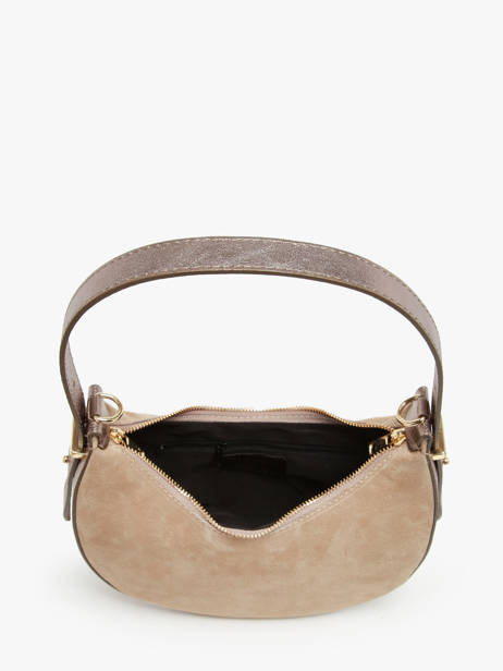 Sac Porté épaule Velvet Cuir Milano Beige velvet VE24063 vue secondaire 3