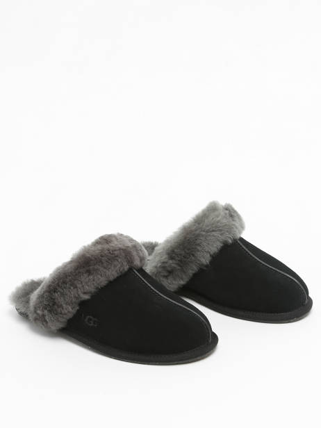 Scuffette Ii Slippers In Leather Ugg Black women 1106872 other view 2