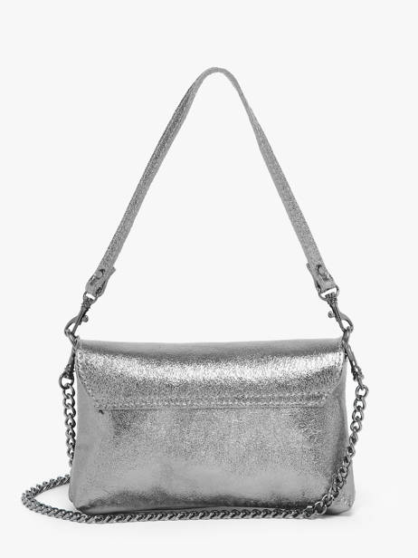 Shoulder Bag Nine Leather Milano Silver nine NI24063 other view 4