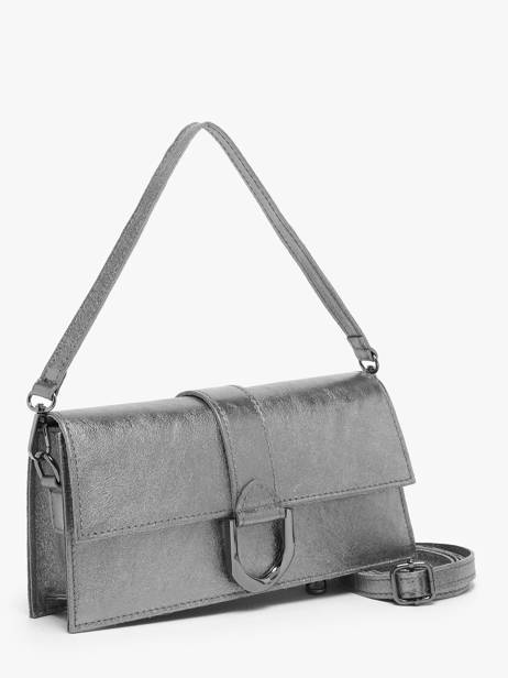 Shoulder Bag Nine Leather Milano Silver nine NI24066 other view 2