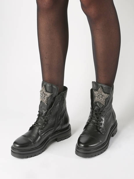 Boots In Leather Mjus Black women M77277 other view 1