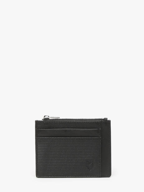 Card Holder Leather Yves renard Black michelin 175