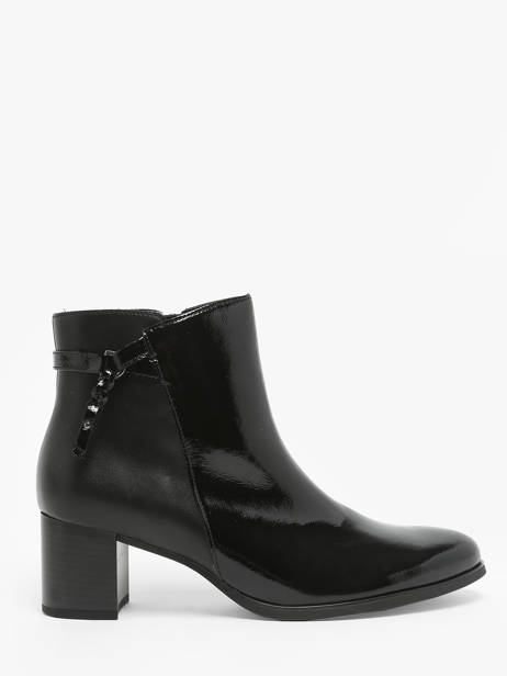 Heeled Boots In Leather Gabor Black women 97