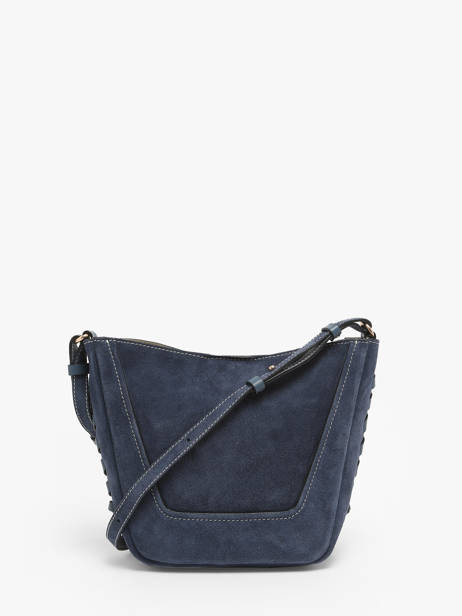 Suede And Leather Lou Bucket Bag Vanessa bruno Blue lou 39V40905 other view 4