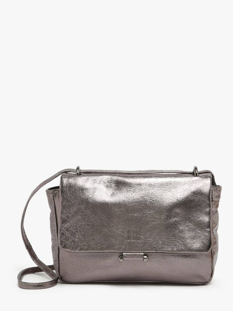 Sac Bandoulière Leather Cuir Biba Argent leather ELI1L