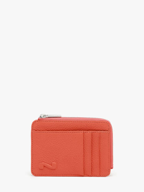 Leather Original N Coin Purse With Card Slots Nathan baume Orange original n 217N