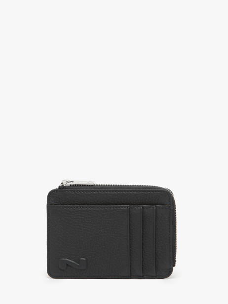 Coin Purse Leather Nathan baume Black original n 217N