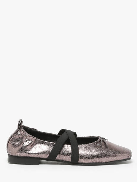 Ballerinas With Straps In Leather We do Silver women CO55342G