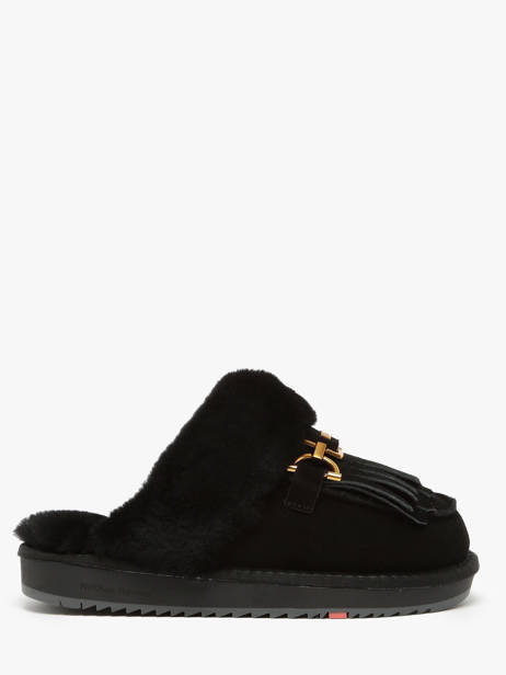 Slippers In Leather Nathan baume Black women 242N6102