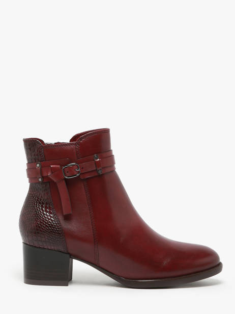 Bottines En Cuir Tamaris Rouge women 43