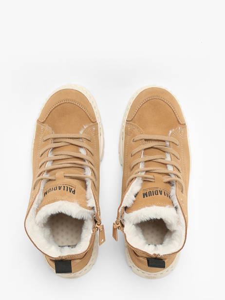 Boots Pallashock Zip In Leather Palladium Brown women 74353252 other view 4