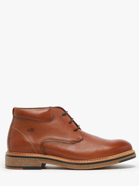 Boots Kasper In Leather Fluchos Brown men F1816