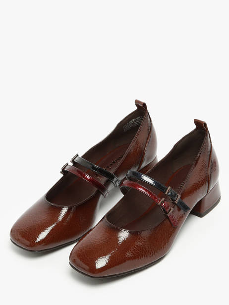 Heeled Ballerinas In Leather Tamaris Brown women 43 other view 2