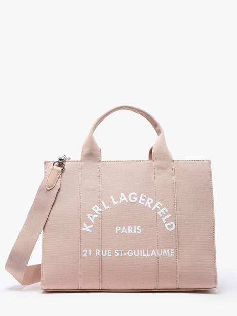 Small Cotton Rsg Tote Bag Karl lagerfeld Pink rsg 240W3892