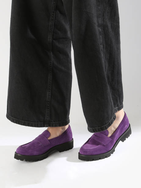 Moccasins In Leather Myma Violet women 1 other view 1