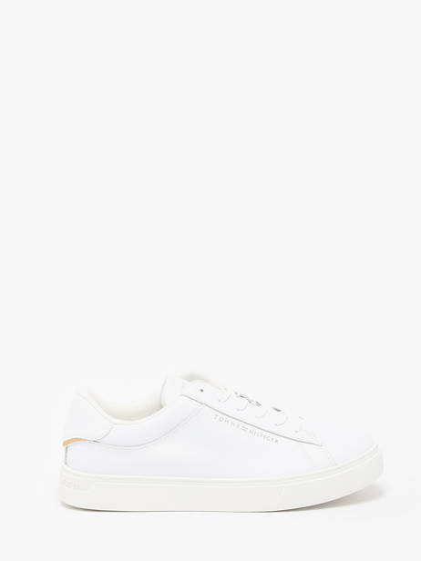 Sneakers In Leather Tommy hilfiger White women 8320YBS