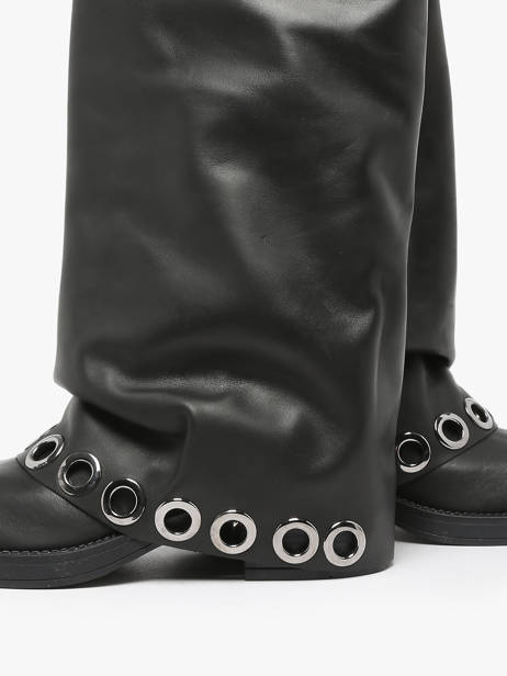 Boots In Leather N°6 Black women GE1 other view 4