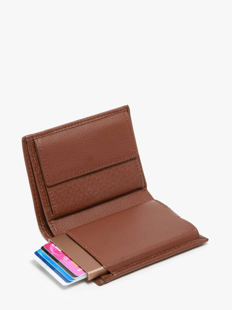 Wallet Leather Yves renard Brown foulonne 23520 other view 2