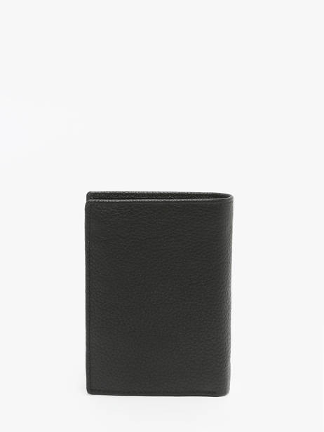 Wallet With Coin Purse Leather Hugo boss Black grained HLG416A other view 2