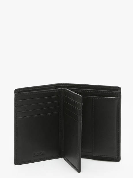 Wallet With Coin Purse Leather Hugo boss Black smooth HLG403A other view 1