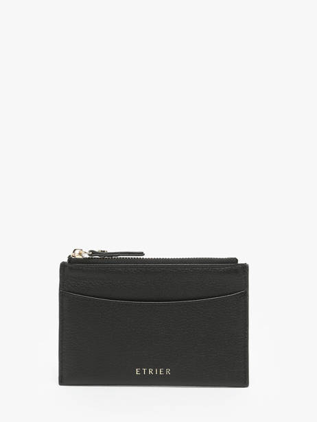 Card Holder Tradition Leather Etrier Black tradition ETRA094M