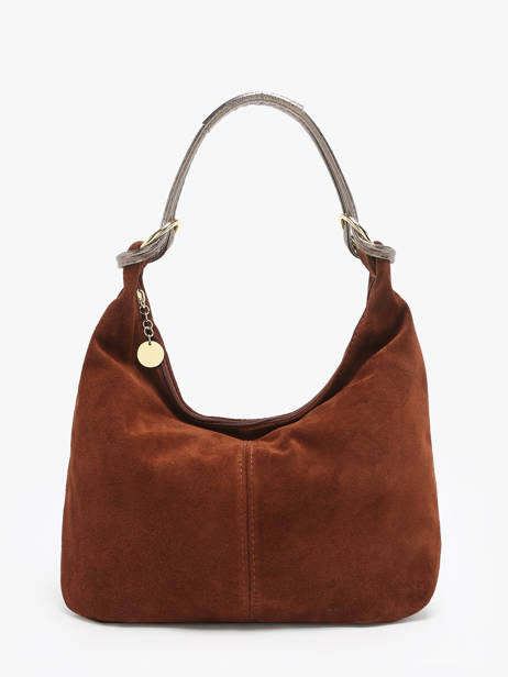 Sac Porté épaule Velvet Milano Marron velvet VE24091