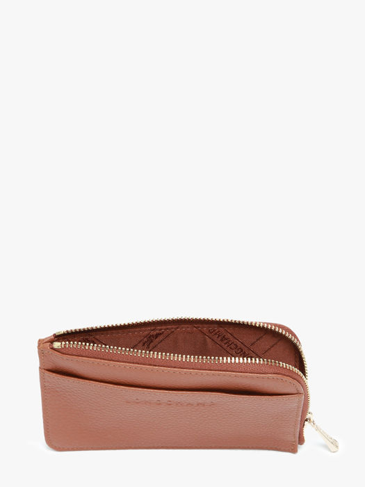 Longchamp Le foulonné Bill case / card case Brown